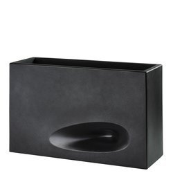 VASO CASSETTA MODO 75x26/50 donica designerska grafitowa