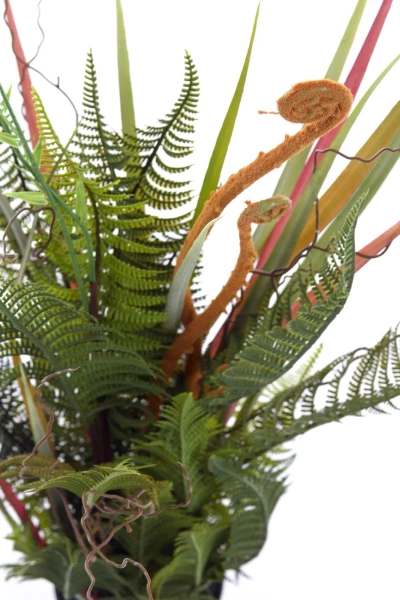 Sztuczna Paproć trawa mix 75 cm zielono-brązowa