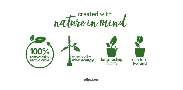 Loft Green Wall Duo 28x13/15 podłużna doniczka balkonowa pistacjowa Elho