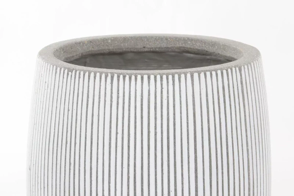 Pax M 40/36 donica prążkowana szara w białe paski