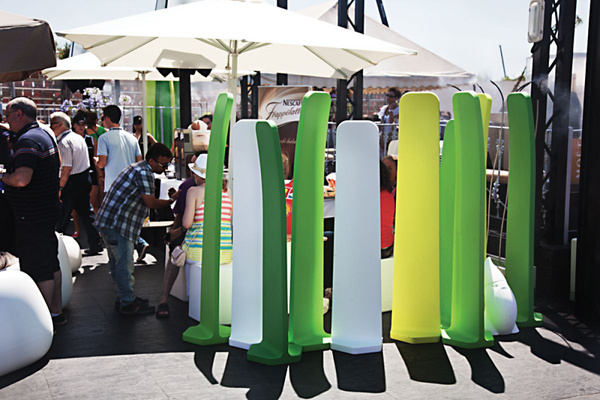 Gradient 160 cm ciemnozielony