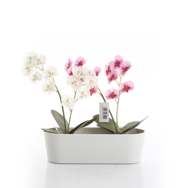 Flori 51x19/15 cm doniczka podłużna biała