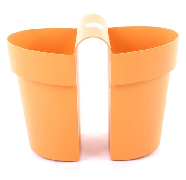 BE-UP 33x25/25 cm doniczka dwustronna balkonowa piaskowa