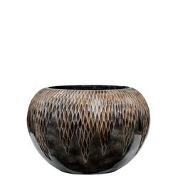 UNIVERSE COMET GLOBE 39/27 donica kula ręcznie zdobiona brązowa