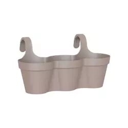 Capri Triple 54 podłużna doniczka na balkon taupe