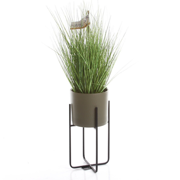 SPARTA 11,5x11,5/25 cm czarny stojak na doniczkę i kwiaty