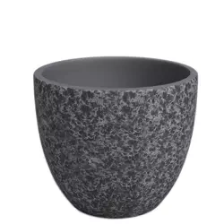 Hestia 20/18 doniczka ceramiczna kolorowa antracyt