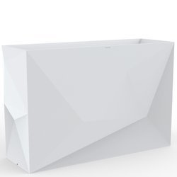 FAZ JARDINIERA VONDOM 120x40/80 nowoczesna wysoka donica prostokątna biała