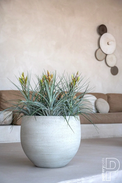 Mini Orb XL 40/34 kamienna donica kula beżowa beige washed