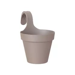 Capri Single 20 doniczka balkonowa wisząca taupe