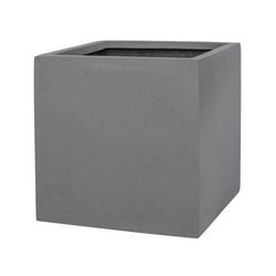 Fleur M 20x20/20 szara osłonka kwadratowa kamienna