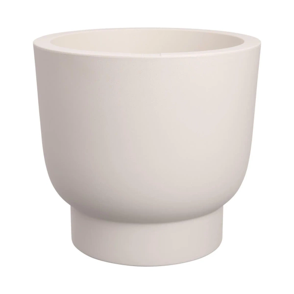 Amber Grail 30/28 biała donica na podwyższeniu linen white