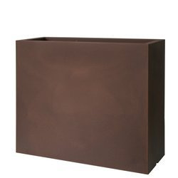 KUBE CASETTA HIGH 100x40/70 donica prostokątna wysoka brązowa rust