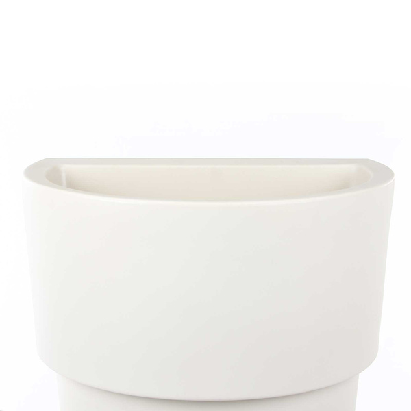 MARCANTONIO 51x35/120 donica półkole kremowa mocowana do ściany