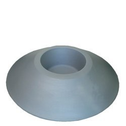 TROTTOLA 85/28 donica designerska płaska popielata metalik