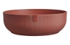Jazz Bowl 28 toskańska czerwień tuscan red misa z fakturą
