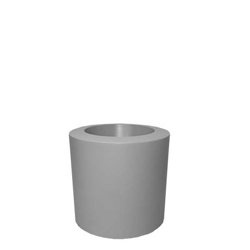 TUBINI 50/50 cylindryczna donica popielata