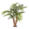 Sztuczna Palma Chamedora na drewnianym pniu 65 cm