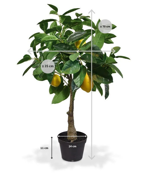 Sztuczne drzewko cytrynowe 70 cm