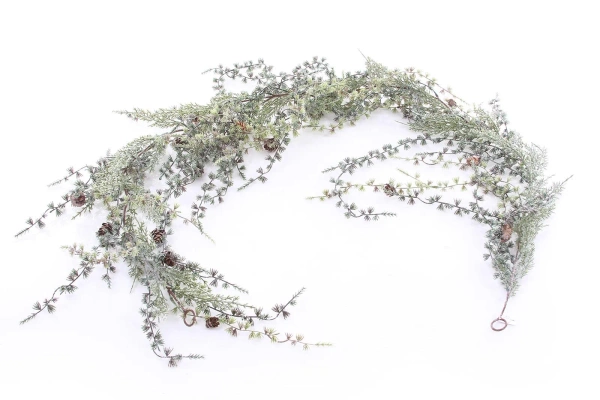 Sztuczny Modrzew oszroniony girlanda pnącze 190 cm