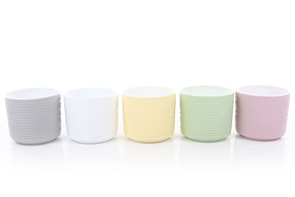 SWING 14,5/12 doniczka ceramiczna jasnoszara