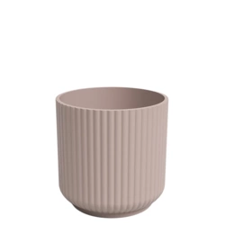 Luna 15/14 osłonka w prążki walec ceramiczna delikatna różowa