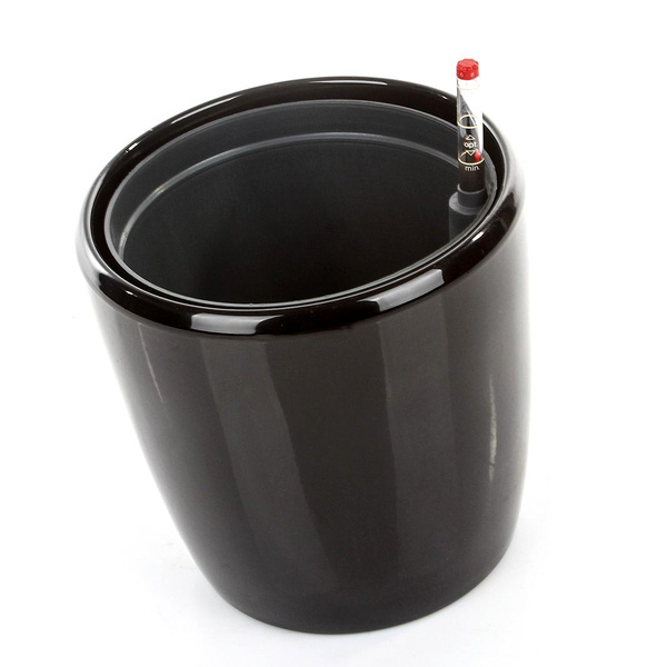 Zestaw do hydroponiki 18/19 Venus osłonka ceramiczna czarna z połyskiem