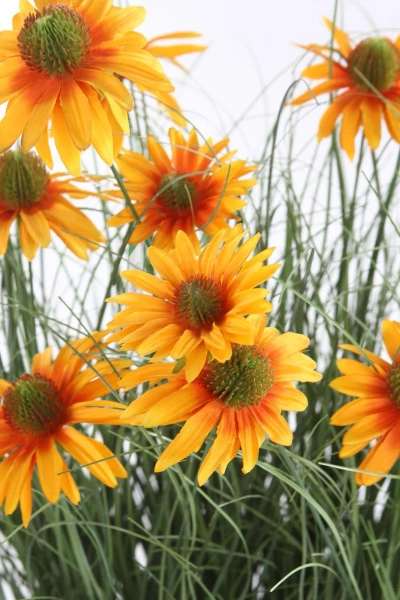 Sztuczna rudbekia 90 cm pomarańczowe kwiaty