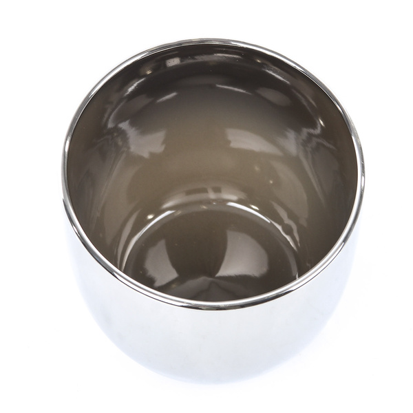 CHAZ 13/12 doniczka chromowana srebrna