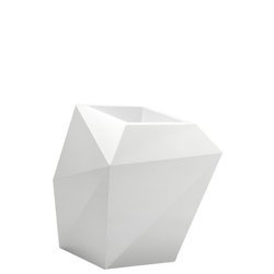 FAZ VONDOM 66x55/70 wysoka donica designerska biała lakierowana