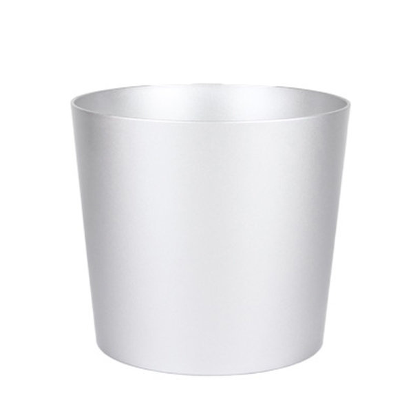 FLORI DUO 42 cm donica okrągła srebrna