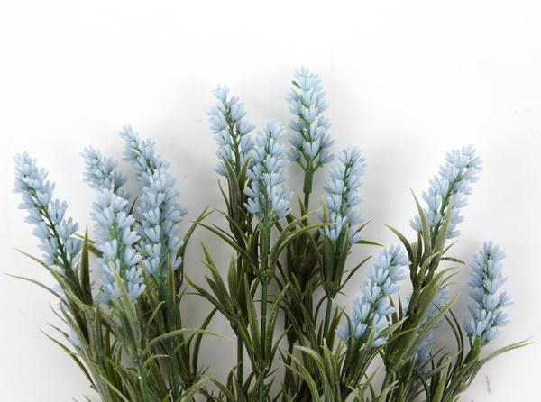 Sztuczna Lawenda 44 cm 14 pędów błękitna