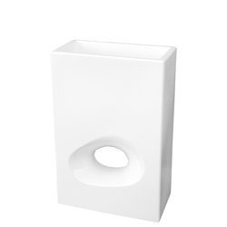 VASO MODO 50x26/75 donica designerska prostokątna biała lakierowana