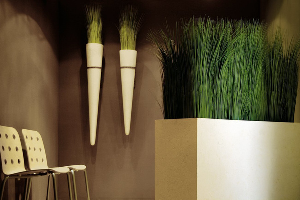 WALL CONE 20/100 ścienna donica wisząca kremowa