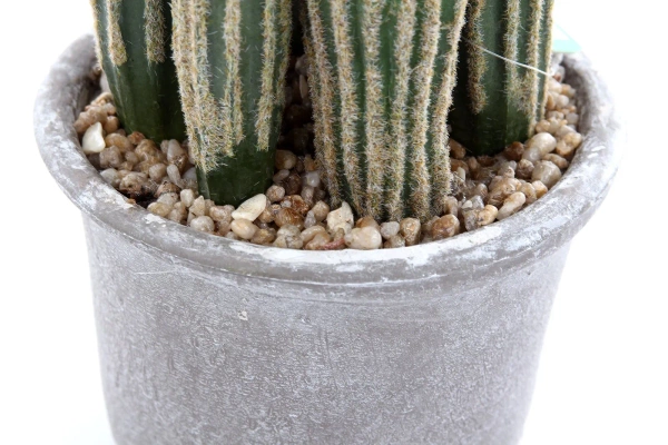 Sztuczny Kaktus San Pedro 57 cm w szarej doniczce