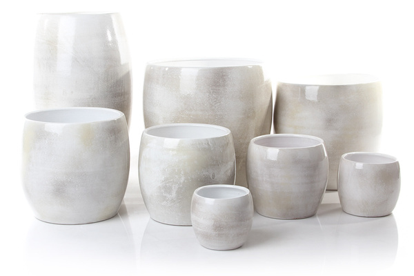 Lester 38/35 donica osłonka szkliwiona ceramiczna szara