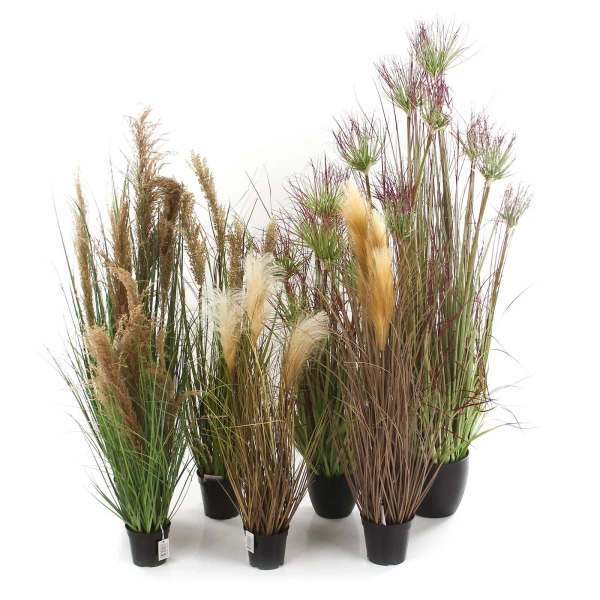 Sztuczna trawa pampasowa 76 cm w doniczce