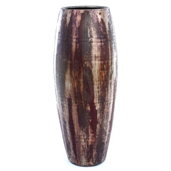 Roel 28/70 wysoka ceramiczna waza rdzawa