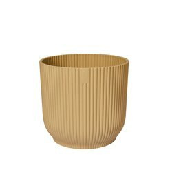 Vibes Fold Round 18 doniczka karbowana Elho żółta / butter yellow