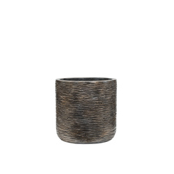 UNIVERSE WRINKLE CYLINDER 23/22 ekskluzywna donica cylindryczna brązowa