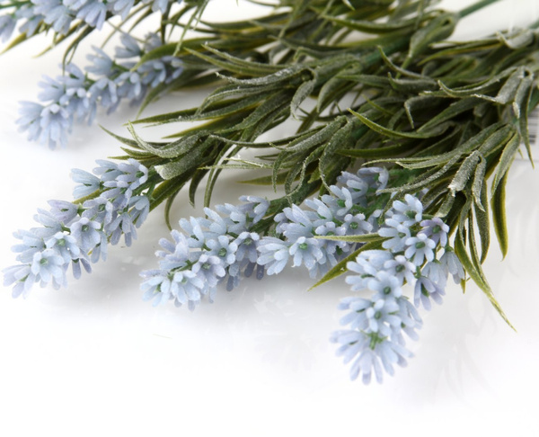 Sztuczna Lawenda 33 cm 7 pędów błękitna