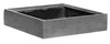 Jack S 40x40/9 doniczka kwadratowa płaska szara