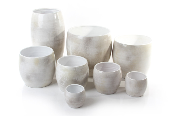 Lester 16/14 szkliwiona osłonka ceramiczna szara połysk