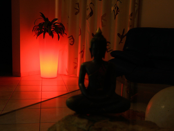 ILIE GLOS 37/75 donica wysoka podświetlana fuksja połysk na zewnątrz