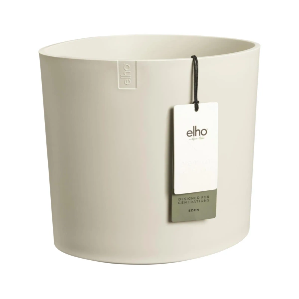 Eden 30 biała donica asymetryczna linen white Elho