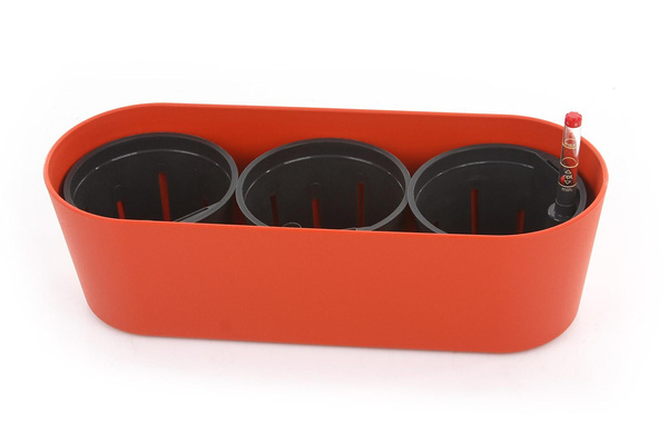 Zestaw do hydroponiki 11/9 w pomarańczowej osłonce podłużnej Flori 36x14/11