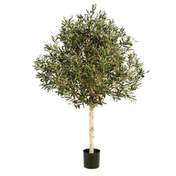 Wysokie sztuczne drzewo Oliwne 210 cm z owocami