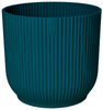 Vibes Fold Round 25 doniczka karbowana niebieska deep blue