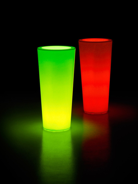 ILIE GLOS 37/75 donica wysoka podświetlana fuksja połysk na zewnątrz