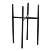 ASCOT 23x23/35 cm czarny metalowy stojak na donice
